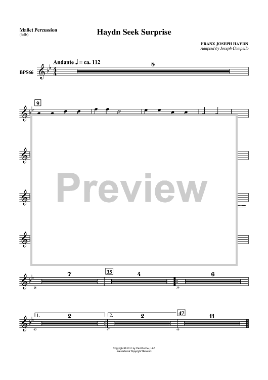 Haydn Seek Surprise - Mallet Percussion