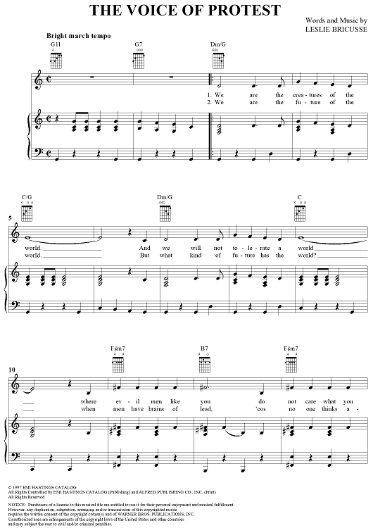 The Voice of Protest