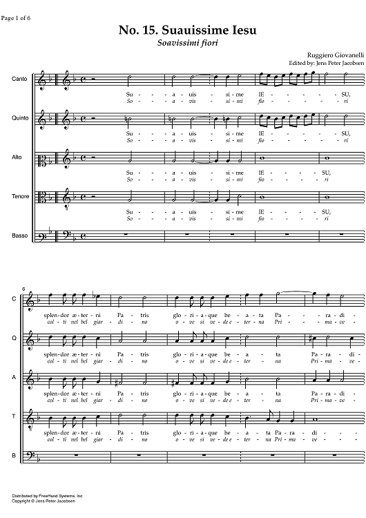 Suauissime Iesu - Soavissimi fiori