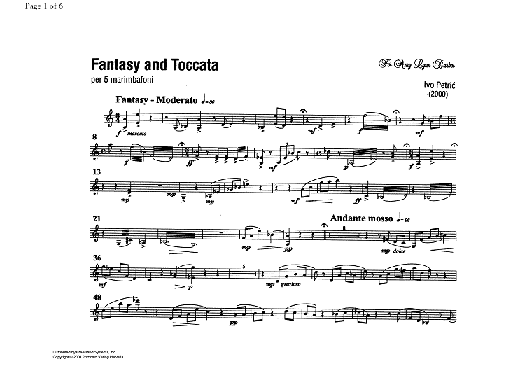 Fantasy and Toccata - Marimbaphone 3