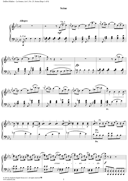 La Source, Act 3, No. 25: Scène