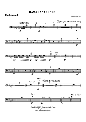 Hawaiian Quintet - Euphonium 1 BC/TC