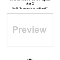 Recitative and Finale 2: In somma, io ho tutti i torti!, No. 20 from "Il Barbiere di Siviglia"