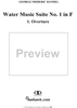 Water Music Suite no. 1 in F major, no. 1: Overture - Full Score