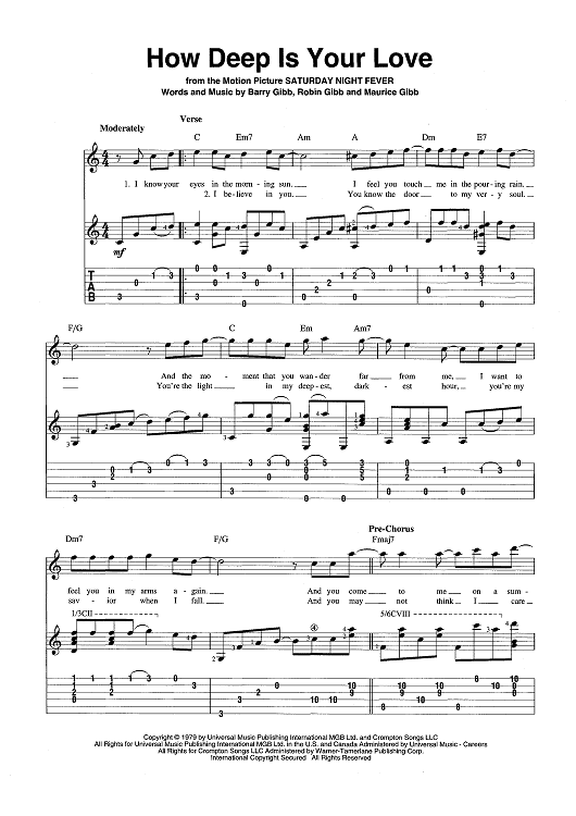 How Deep Is Your Love