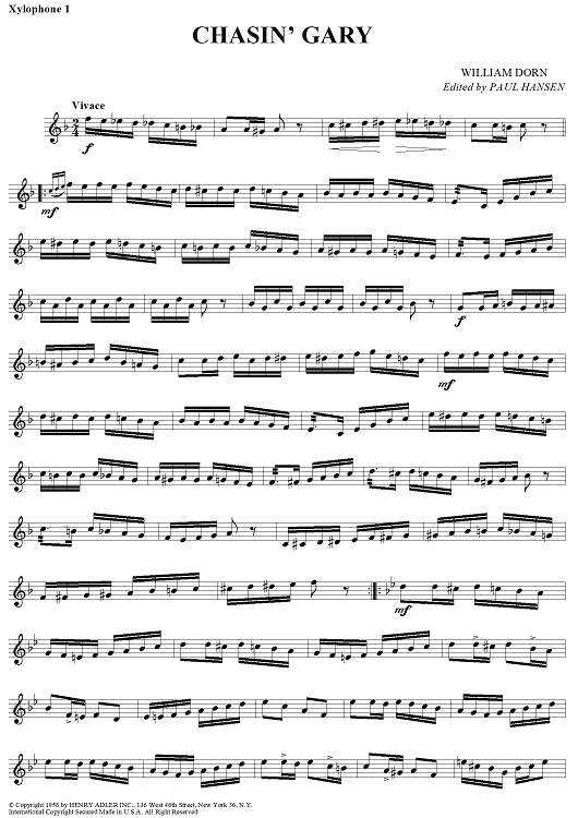 Chasin' Gary - Xylophone 1