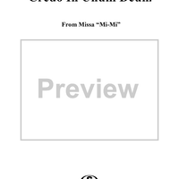 Credo In Unum Deum - From Missa "Mi-Mi"