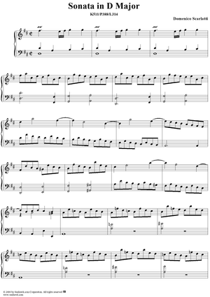Sonata in D major, K511