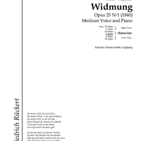 Widmung Op.25 No. 1