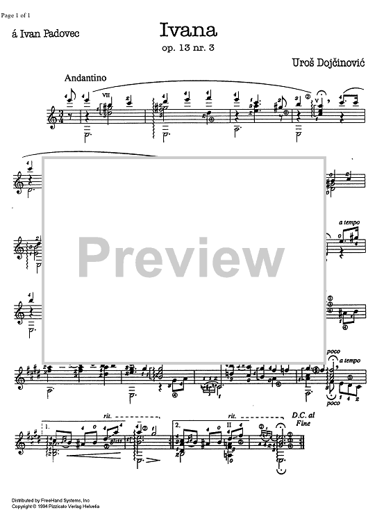 Ivana Op.13 No. 3