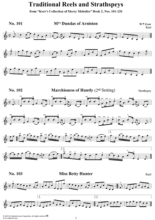 Nos. 101-120: Reels and Strathspeys