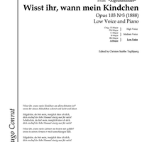 Wisst ihr, wann mein Kindchen Op.103 No. 3
