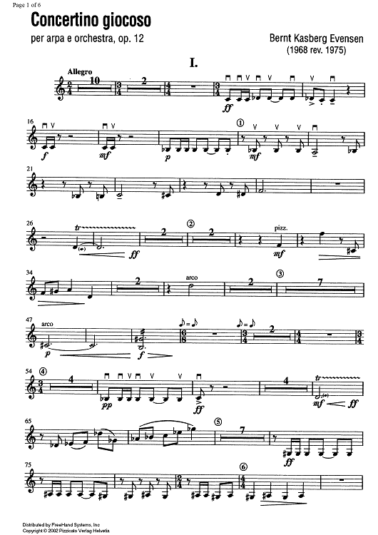 Concertino giocoso Op. 12 - Violin 2