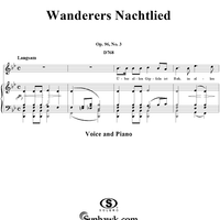 Wanders Nachtlied, Op.96 No.3, D768