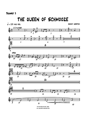 The Queen of Schmooze - Trumpet 3