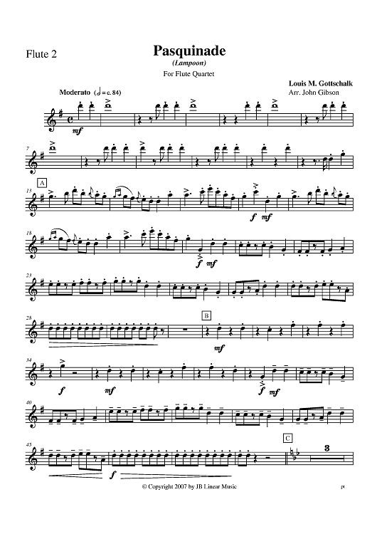 Pasquinade (Lampoon) - Flute 2