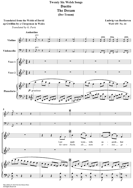 The Dream - from 26 Welsh Songs