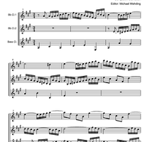 Three Part Sinfonia No.10 BWV 796 G Major - Score