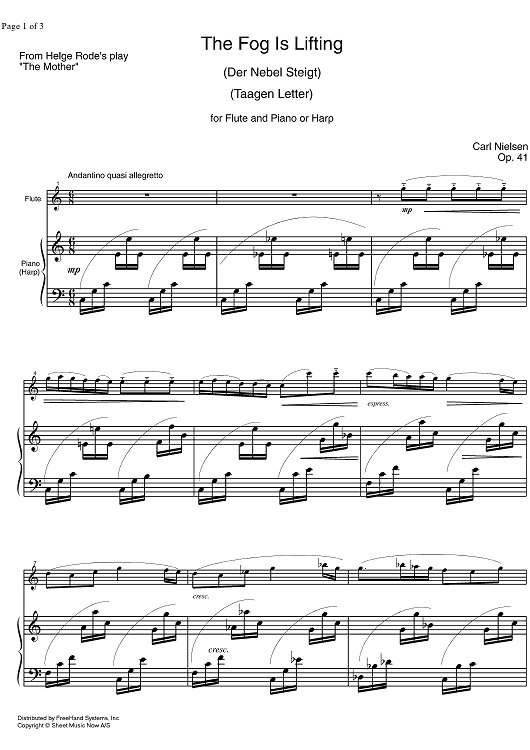 The Fog is Lifting - Piano Accompaniment