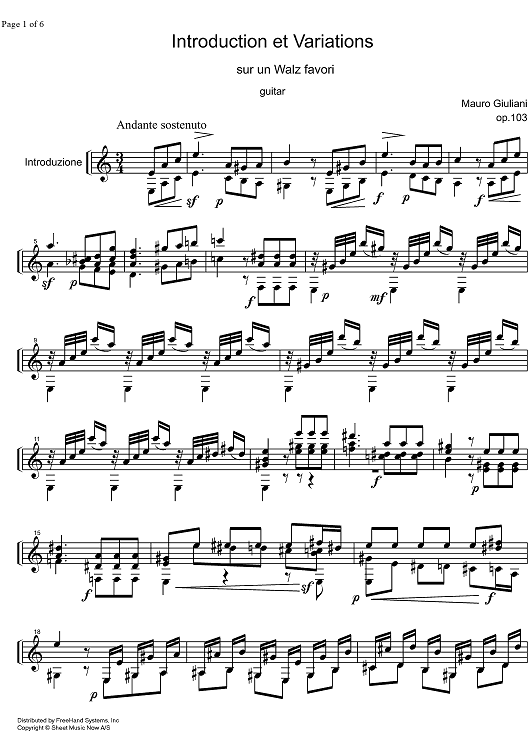 Introduction et Variations Op.103