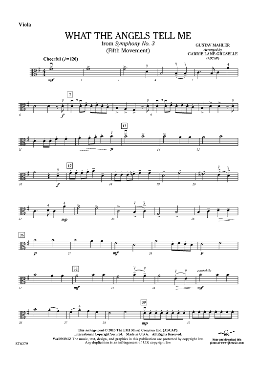 What the Angels Tell Me - Viola