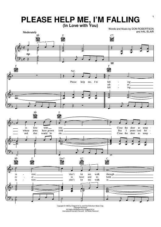 Please Help Me, I'm Falling (In Love With You)