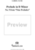 Prelude in D minor  - No. 5 from "Nine Preludes" op. 103