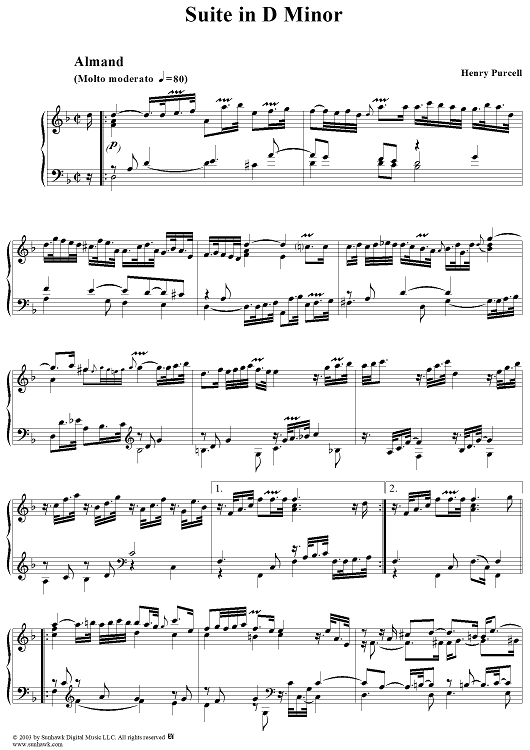 Suite No. 7 in D Minor