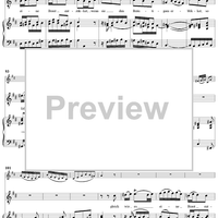 "Die Liebe zieht mit sanften Schritten", Aria, No. 2 from Cantata No. 36/1: "Schwingt freudig euch empor" - Piano Score