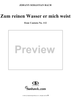 "Zum reinen Wasser er mich weist", Aria, No. 2 from Cantata No. 112: "Der Herr ist mein getreuer Hirt" - Piano Score