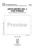 Arith-Metric No. 1 For Strings - For Any Combination of String Instruments