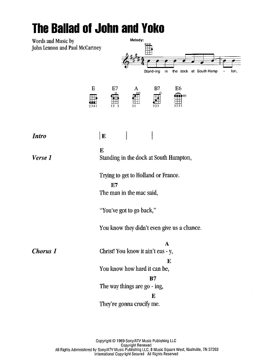 The Ballad of John & Yoko