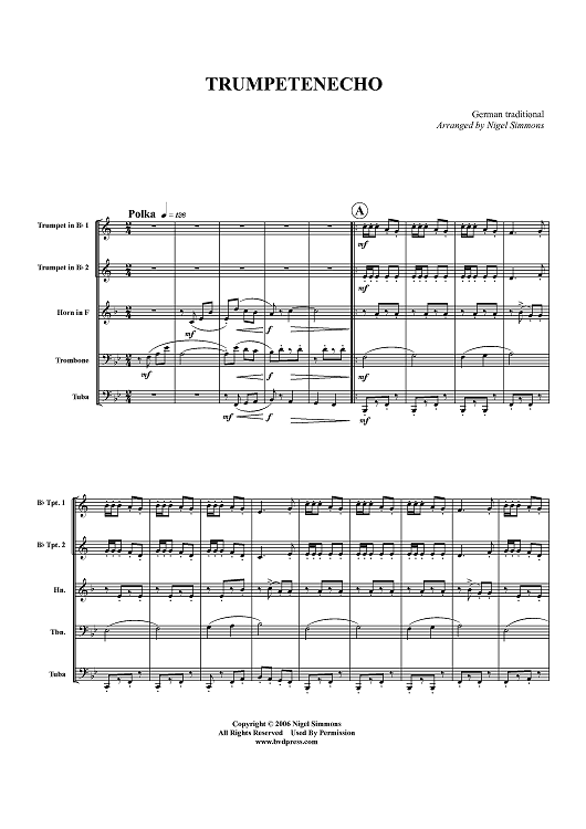 Trumpetenecho - Score