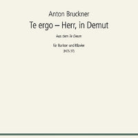 Te ergo – Herr, in Demut in D minor