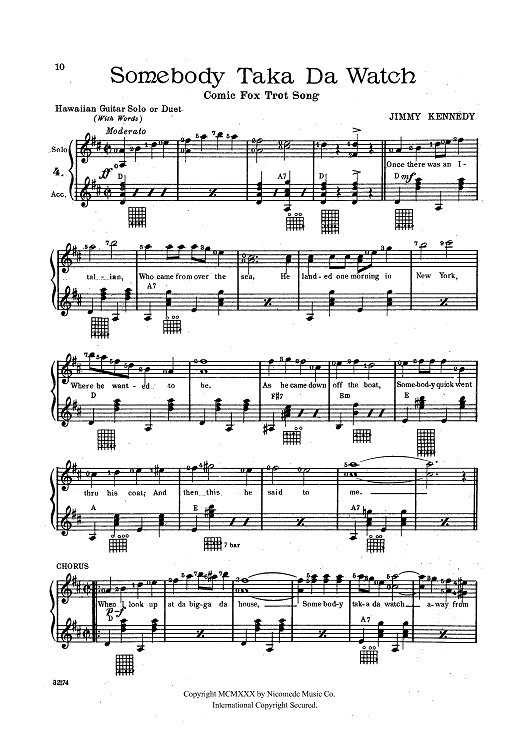 Somebody Taka Da Watch