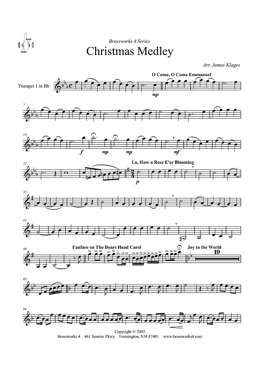 Christmas Medley - Trumpet 1