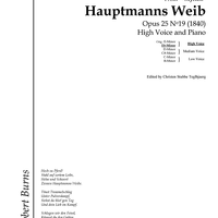 Hauptmanns Weib Op.25 No.19