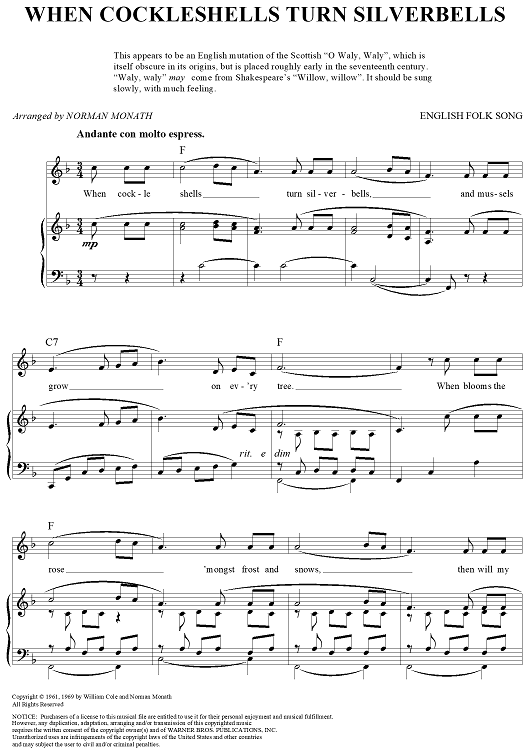 When Cockleshells Turn Silverbells