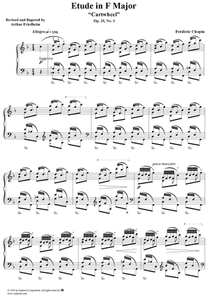 Etude Op. 25, No. 3 in F Major