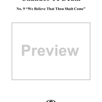 Chandos Te Deum in B-flat Major, HWV281: No. 9, We Believe That Thou Shalt Come