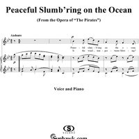 Peaceful slumb'ring on the ocean
