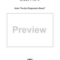 Duet No. 1 - Violin 1