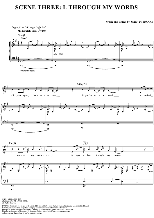 Scene Three: I. Through My Words