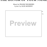 The Honor of Your Name