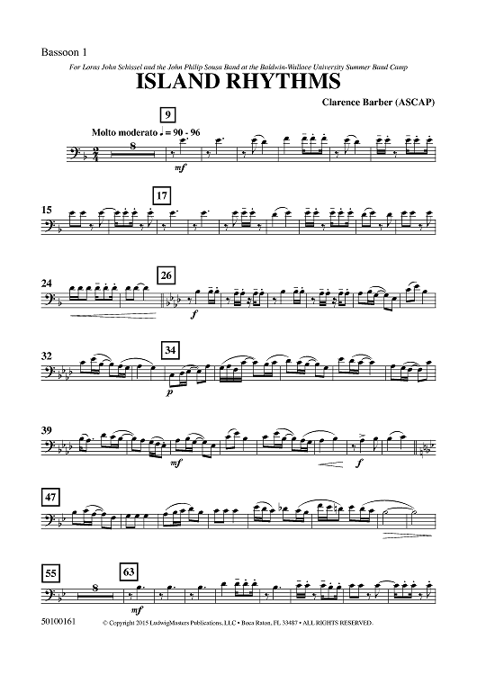 Island Rhythms - Bassoon 1