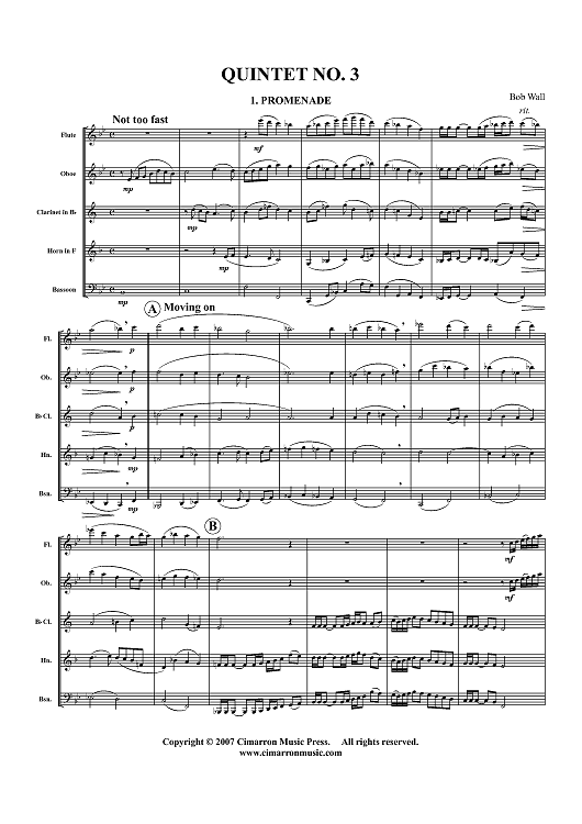 Quintet No. 3 - Score