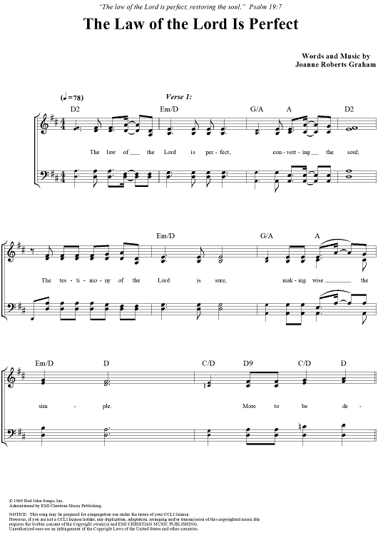 The Law of the Lord Is Perfect