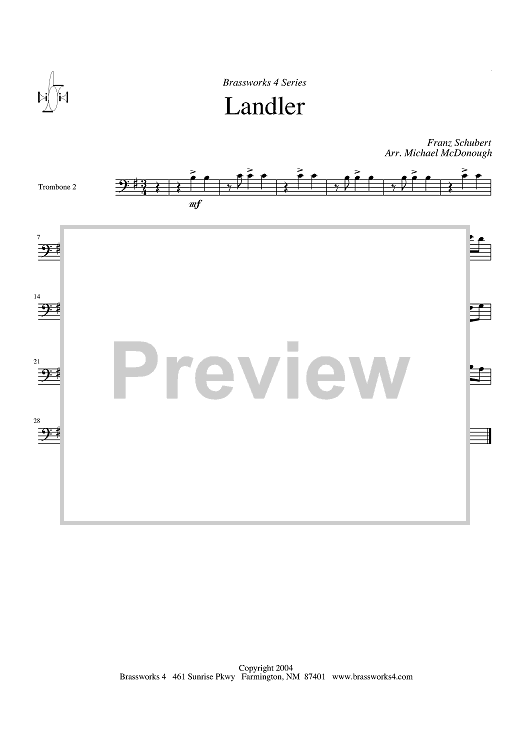 Ländler - Trombone 2