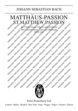St Matthew Passion - Full Score