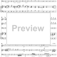 Trio Sonata in B-Flat Major, Wq161/1 - Piano Score